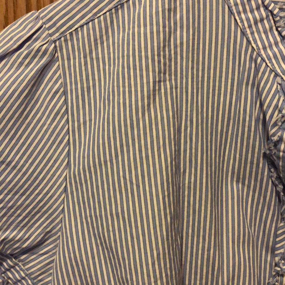 J Crew Ruffled Button Down Blouse. Barely Worn! - image 3